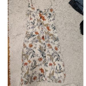 All in favor button midi dress